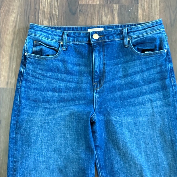 KUT FROM THE KLOTH Sienna Wide Leg Jean Size 12 Cuffed High Rise - Picture 2 of 8